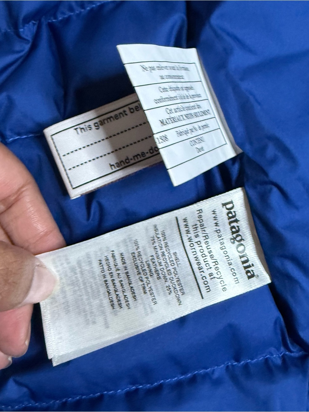 Patagonia Blue Nano Puff Jacket - Picture 8 of 8